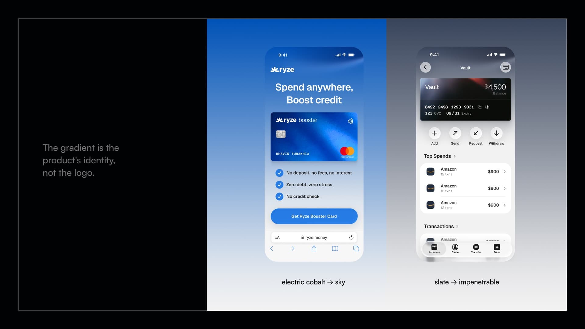 Ryze Bank brand identity exploration 18