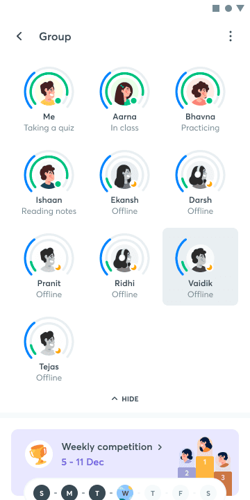 Unacademy groups comments screen