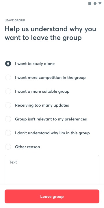 Unacademy groups progress screen